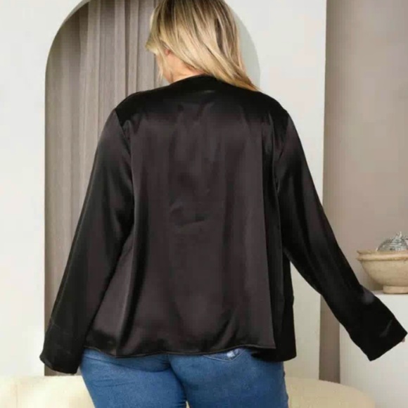 LONG SLEEVE ANIMAL PRINT OPEN FRONT CARDIGAN - Picture 2 of 4